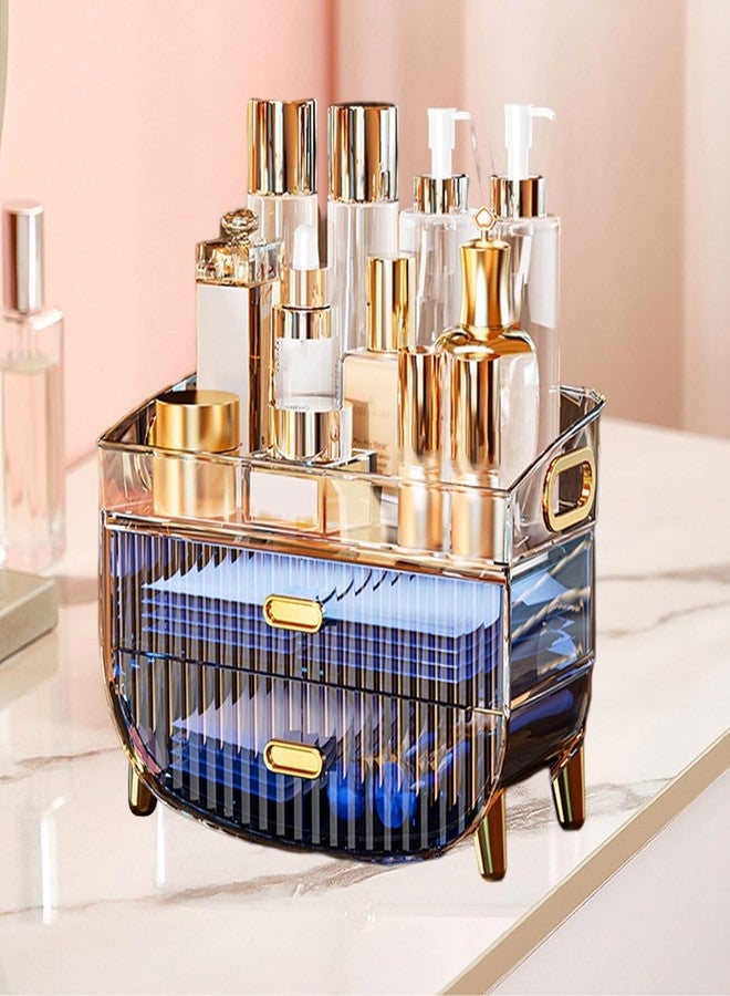 Clefairy 3-Layer Makeup Storage Organizer,Cosmetics Display Case with Lid,Transparent Storage Boxes Clear Skincare Storage for Dresser Bathroom - Image 1