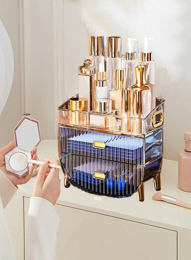 Clefairy 3-Layer Makeup Storage Organizer,Cosmetics Display Case with Lid,Transparent Storage Boxes Clear Skincare Storage for Dresser Bathroom - Image 2