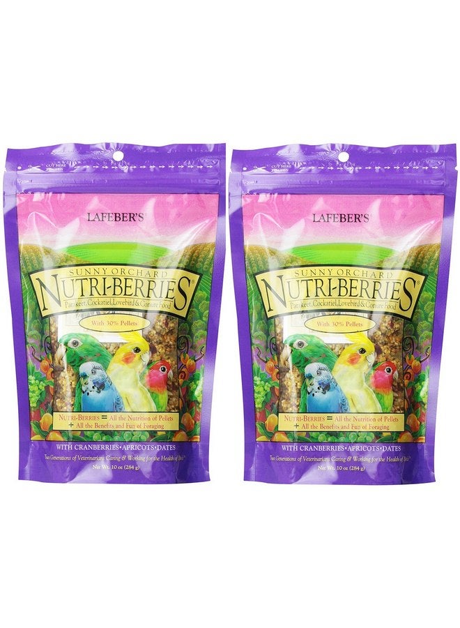 لافيبيرز (عبوة من قطعتين) من Lafeber'S Gourmet Sunny Orchard Nutri-Berries For Cockatiels كيس 10 أونصات - Image 1