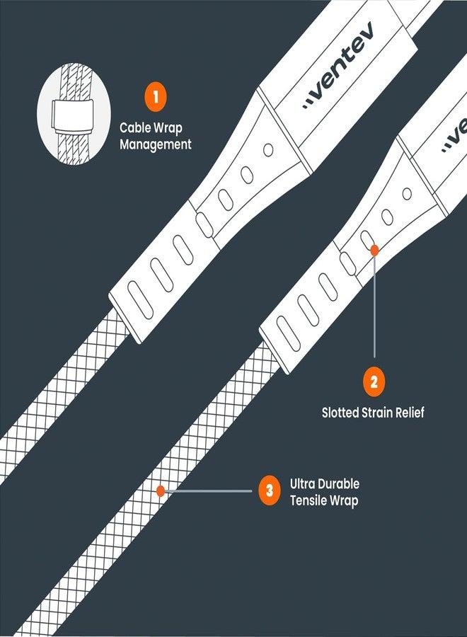 Ventev ChargeSync Alloy Apple Lightning Cable | Universally Compatible with iPhone Devices, Fast Charging, Tangle-Resistant Cord, Mfi Certified, No-Fray Durability | 4Ft Steel Gray (509320) - Image 4