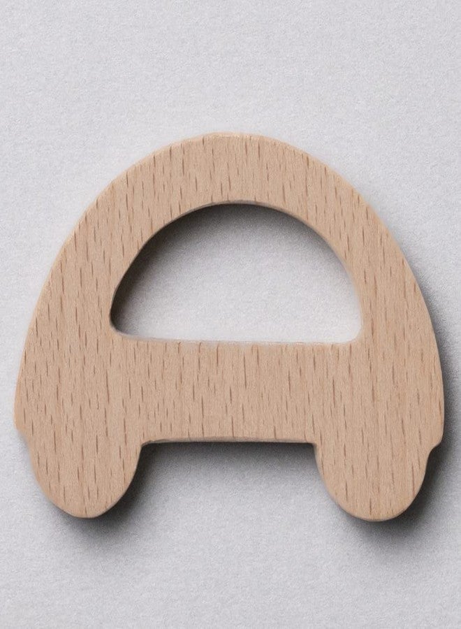 1st Step BPA Free Teether Made of 100% Natural Wood with No Sharp Edges (Car & Star) - Image 4