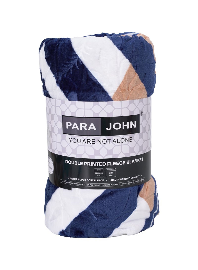 بارا جون بطانية فليس فلانيل Para John Warmee – بطانية سرير مزدوج فائقة النعومة من البوليستر مقاس 220×240 سم - Image 4