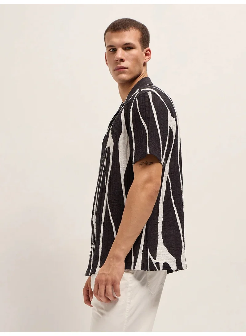 THE BEAR HOUSE  Men’s Classic Short Sleeve Casual Shirt – Lightweight, Breathable, and Designed for a Smart Yet Easygoing Look All Day Long for Men | Best Price UAE