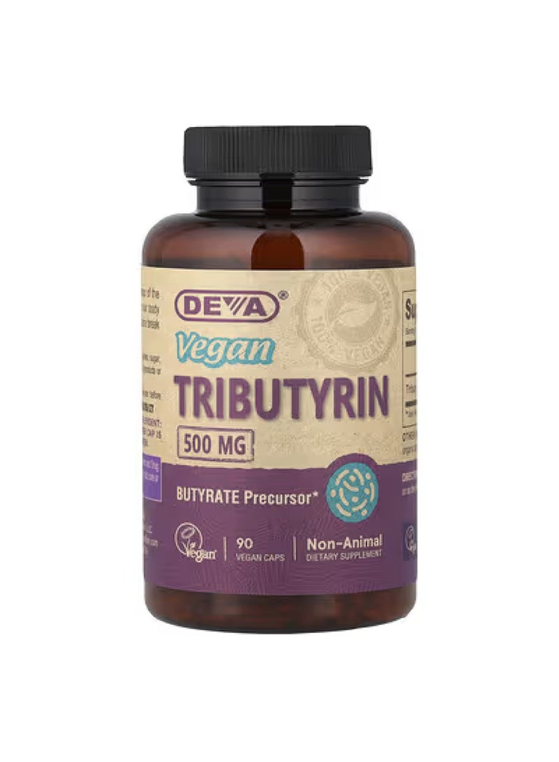 Deva Vegan Tributyrin, 500 mg , 90 Vegan Caps