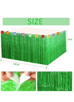 Generic Hawaiian Tropical Party Decorations 79 Pcs Luau Grass Table Skirt Set Hawaiian Party Accessories Jungle Beach Summer Party Decors for Birthdays Wedding Kids Party  - Image 5