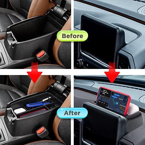 Neepiar 2PCS Center Console Dash Storage Tray and Armrest Secondary Storage Box Compatible with Ford Bronco Sport CX430 2021 2022 2023 2024 Center Console Organizer Insert Accessories - Image 4