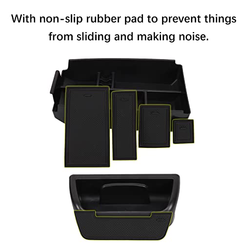 Neepiar 2PCS Center Console Dash Storage Tray and Armrest Secondary Storage Box Compatible with Ford Bronco Sport CX430 2021 2022 2023 2024 Center Console Organizer Insert Accessories - Image 5