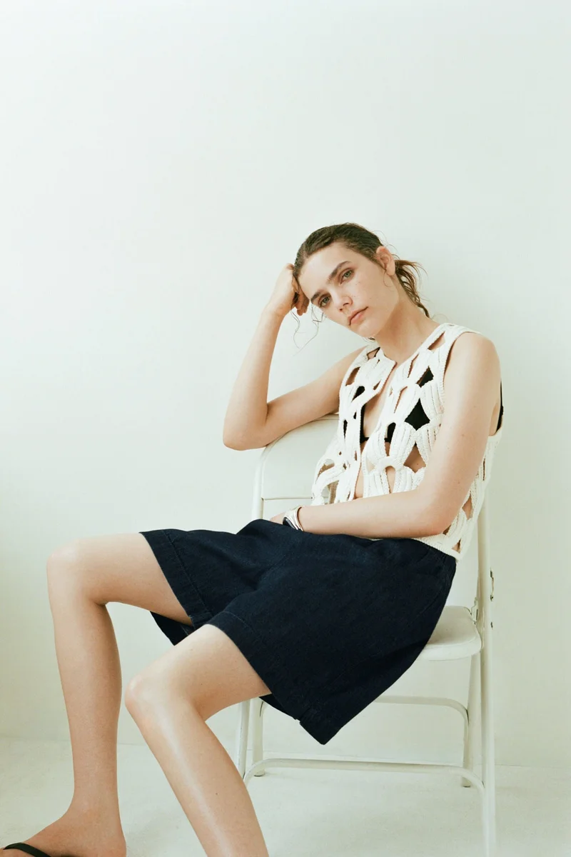 H&M Denim pull-on shorts
