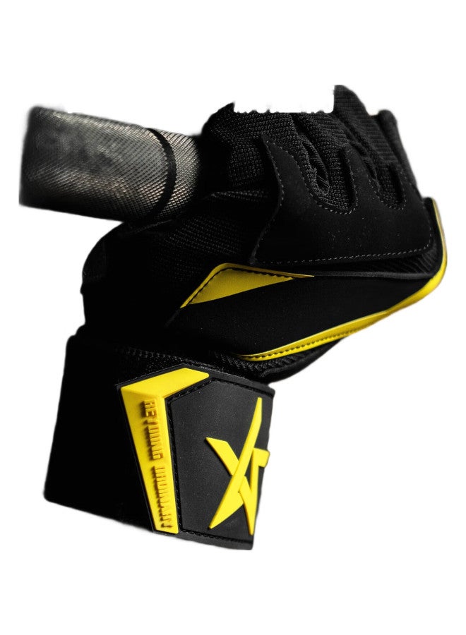 LAURASTAR Laura Star Peak Gloves Single Rod Sports Pull-Up Training Anti-Slip Dumbbell Riding Half Finger Gloves Upgrade S - Image 2