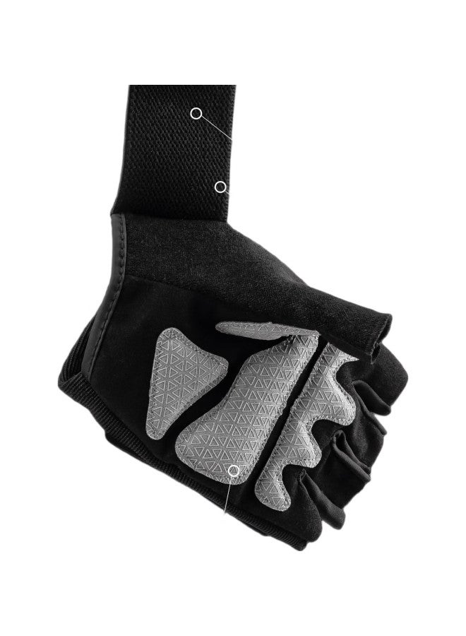 LAURASTAR Laura Star Peak Gloves Single Rod Sports Pull-Up Training Anti-Slip Dumbbell Riding Half Finger Gloves Upgrade S - Image 3