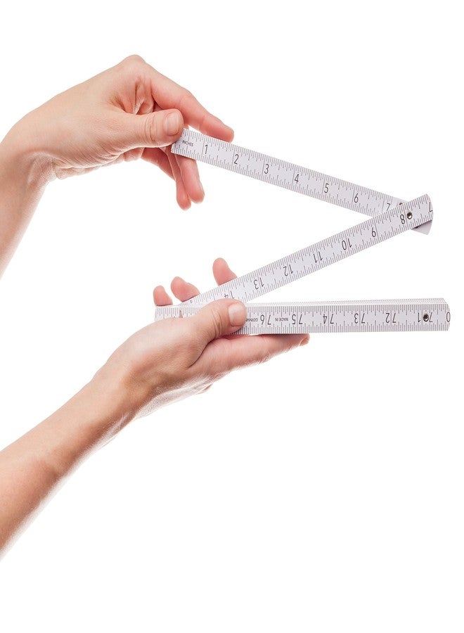 ريديكر مسطرة ريديكر ADGA القابلة للطي من خشب الزان، قياسات أمريكية ومترية، نوابض من الفولاذ المقاوم للصدأ، طول ممتد 78-3/4 بوصة، قابلة للطي حتى 9-1/2 بوصة - Image 2