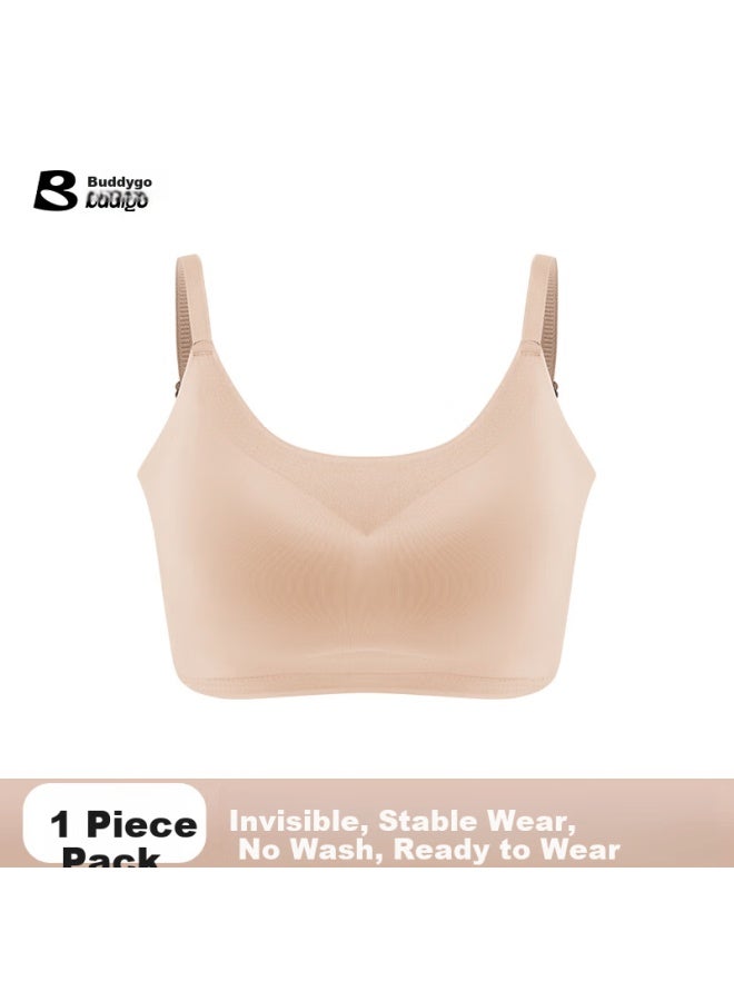 Badigao Disposable Underwear Bra Foundation Liquid Bra Women Sterilized Seamless Military Training Travel Essential Individually Packaged - Image 1