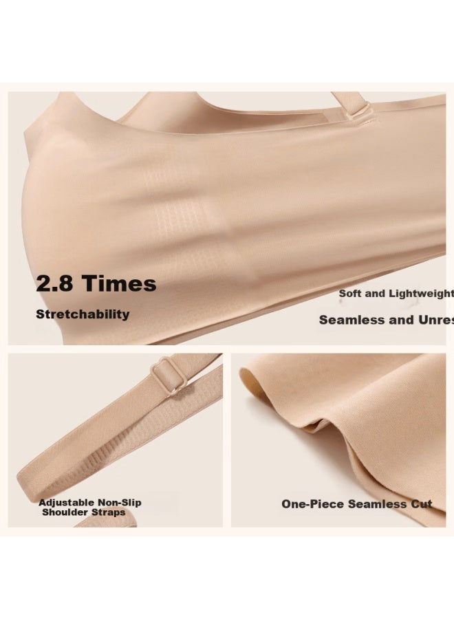 Badigao Disposable Underwear Bra Foundation Liquid Bra Women Sterilized Seamless Military Training Travel Essential Individually Packaged - Image 2
