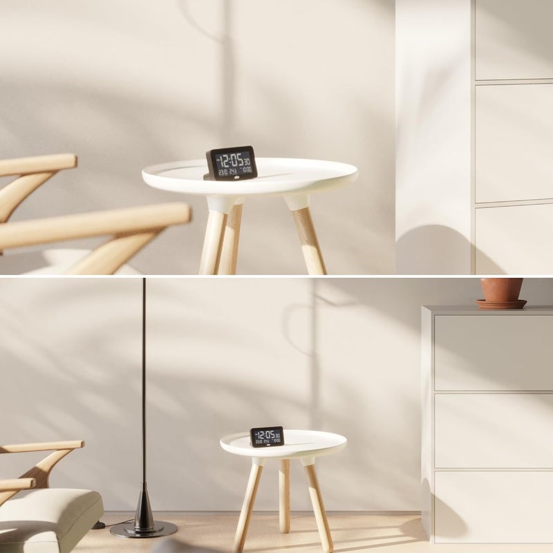 Braun Digital Alarm Clock with Date Month and Temperature Displayed Negative L - Image 2