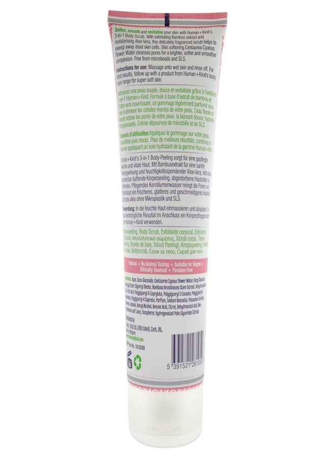 human kind Human+Kind Body Scrub - Exfoliating, Hydrating Body Polish that Scrubs Away Dead Skin Cells - Clarifying Treatment for Soft, Smooth Skin with Bamboo Extract Beads - Vegan and Cruelty Free - 6.76 oz - Image 2