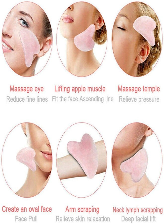 Getmecraft Rose Quartz Gua Sha Tool WITH FREE SILICON FACE MASK BRUSH - Asian Beauty Secret, for Facial Microcirculation/Removes Toxins/Prevents Wrinkles/Boost Radiance of Complexion - Image 5