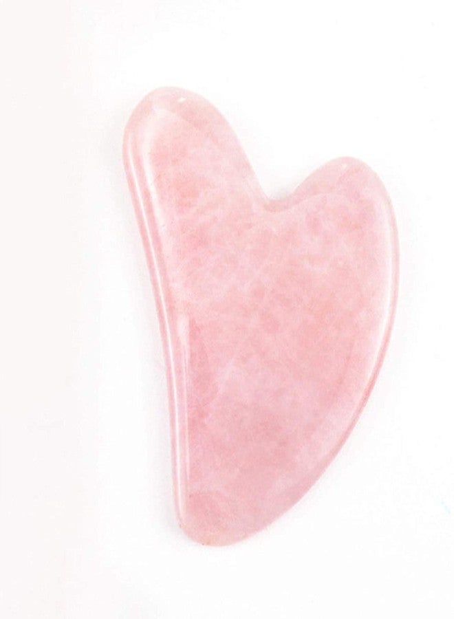 Getmecraft Rose Quartz Gua Sha Tool WITH FREE SILICON FACE MASK BRUSH - Asian Beauty Secret, for Facial Microcirculation/Removes Toxins/Prevents Wrinkles/Boost Radiance of Complexion - Image 2