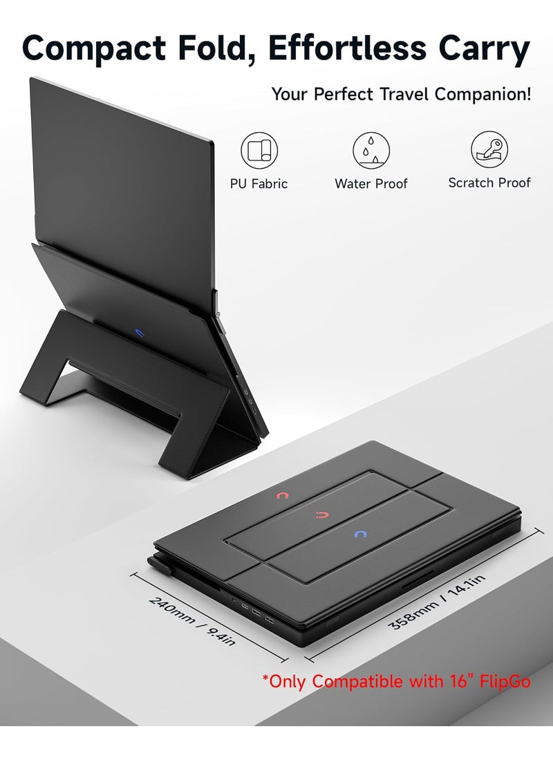JSAUX JSAUX Leather Stand for FlipGo 16 Portable Monitor  - Image 5