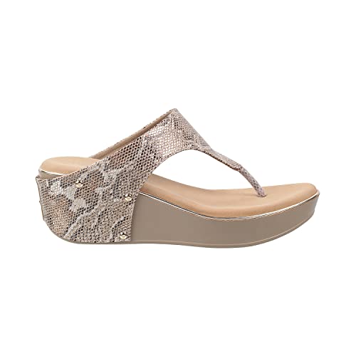 Metro Women's Beige Comfy Fashiona Wedge Heel Sandals UK/4 EU/37 (34-61) - Image 3