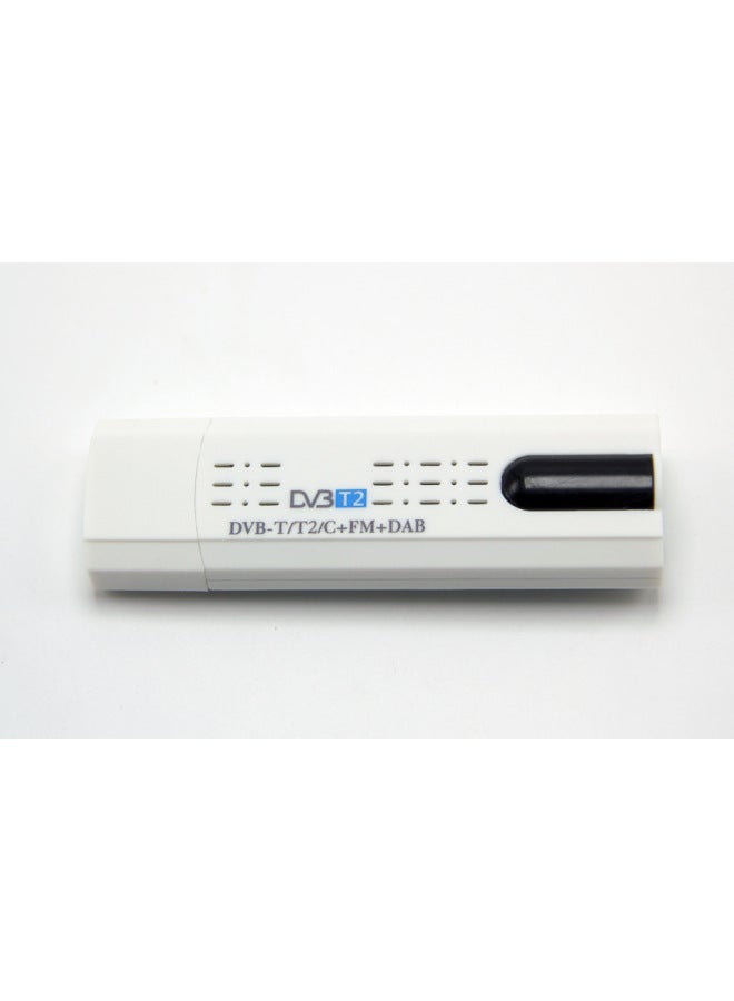 Direct USB DVB-T2 Support DVB-T DVB-C + FM + DAB + SDR European TV Reception-Color:White  - Image 1