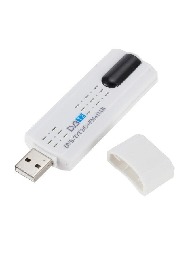 Direct USB DVB-T2 Support DVB-T DVB-C + FM + DAB + SDR European TV Reception-Color:White  - Image 4