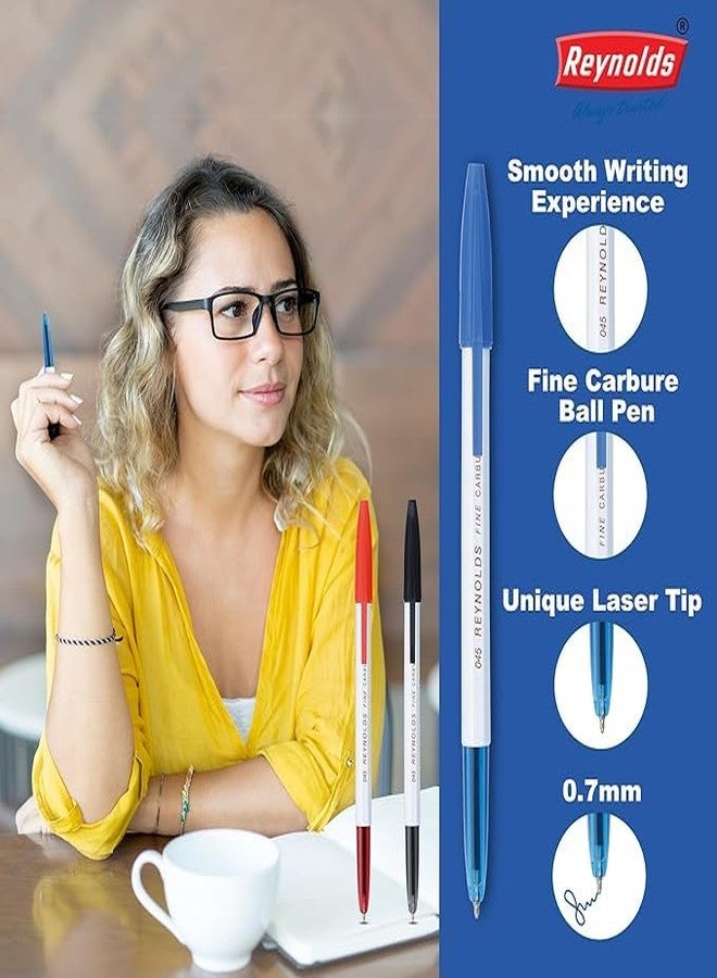 Reynolds 045 Ball Pen Refills Set - 20 PENS Refill |Ball PENS for Writing | Pen for Students & Office Stationery | 0.7 mm TIP Size - Image 5