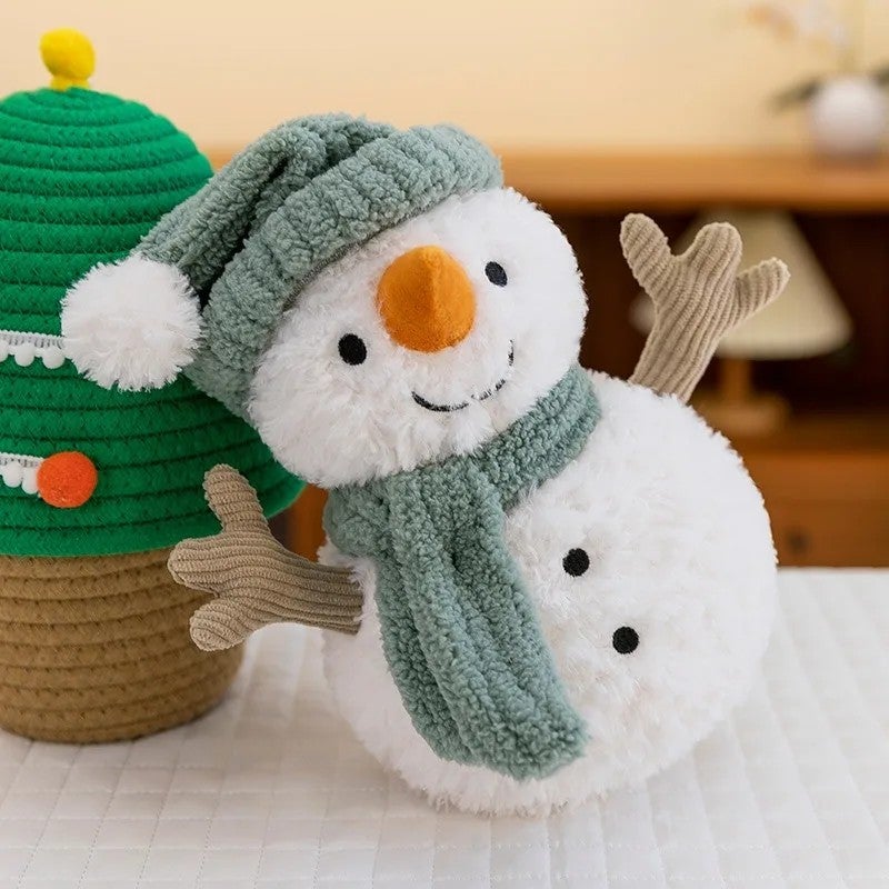 Y&D New Design Christmas Snowman Stuffed Animal Toys Home Sofa Decoration Snowman Elk Plush Dolls - Image 3