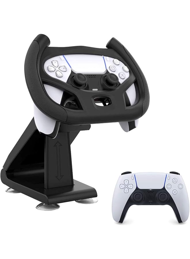 NALACAL Ps5 Gaming Racing Wheel Meagadream Steering Wheel With4 Table Suction Cup For Sony Playstation 5 Dualsense Controller (Controller Not Included)  - Image 1