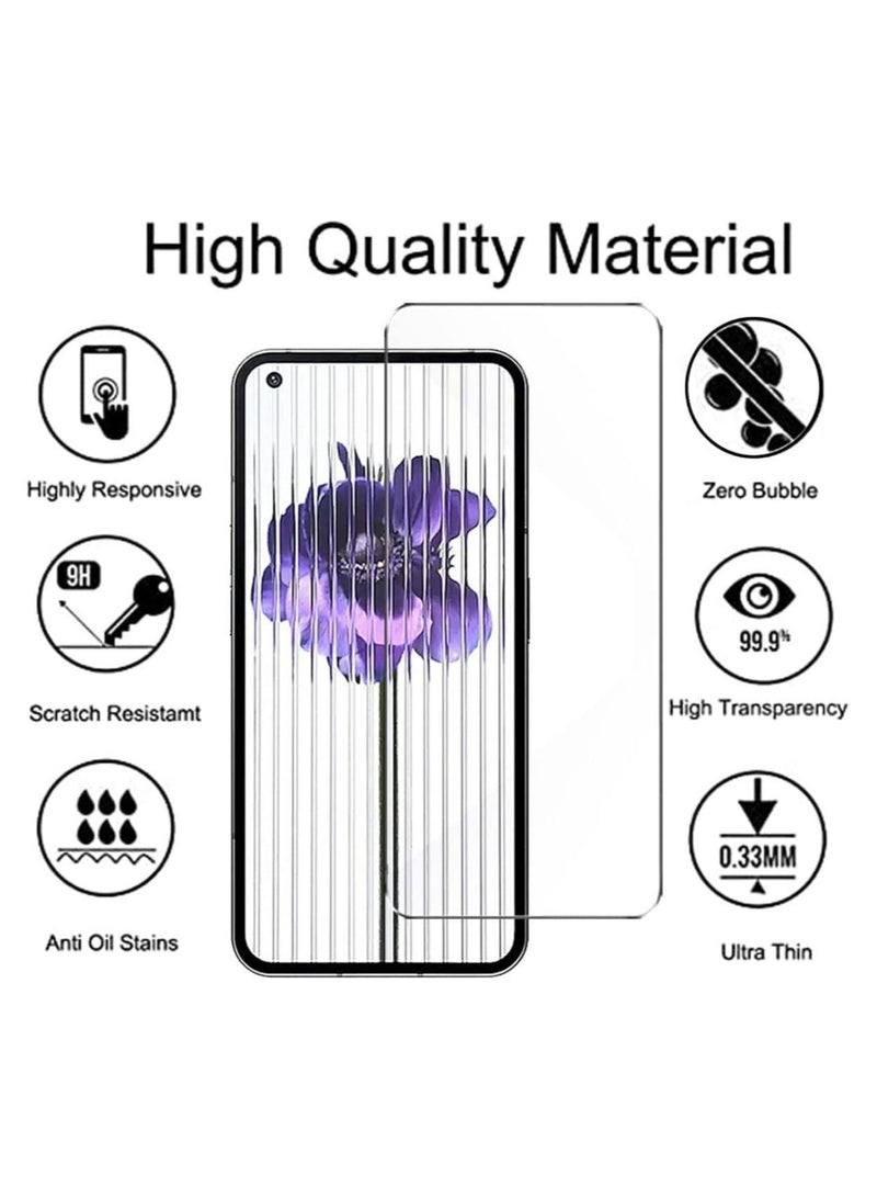 ELTRAZONE Nothing Phone 1 Case with 2 Pack Tempered Glass Screen Protector, Crystal Clear TPU Silicone Case with Airbag Corners, Drop Protection Cover - Image 4