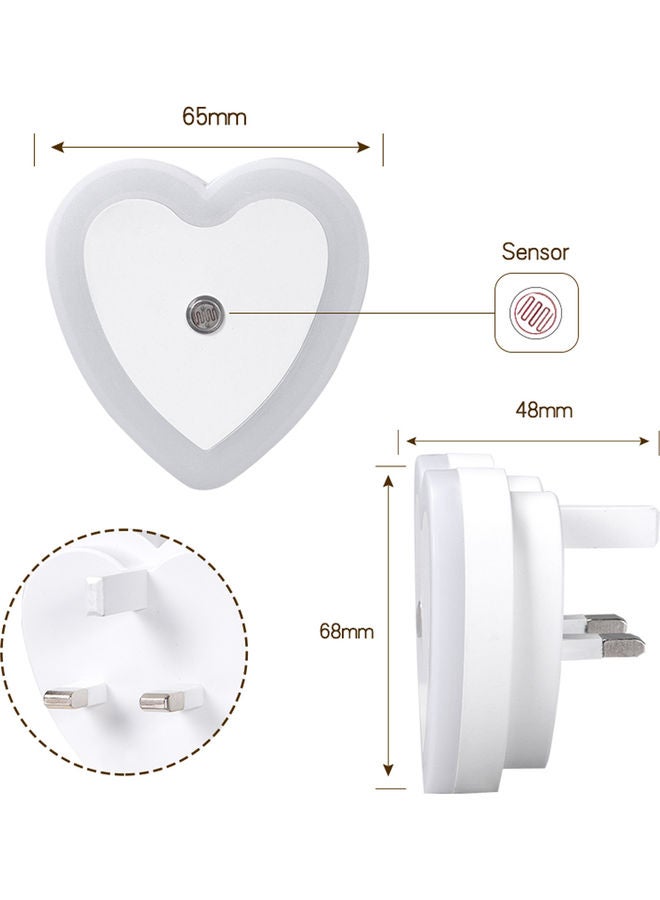 NIBEMINENT Pack Of 6 Plug-In LED Night Lights With Sensor Warm Yellow  - Image 5