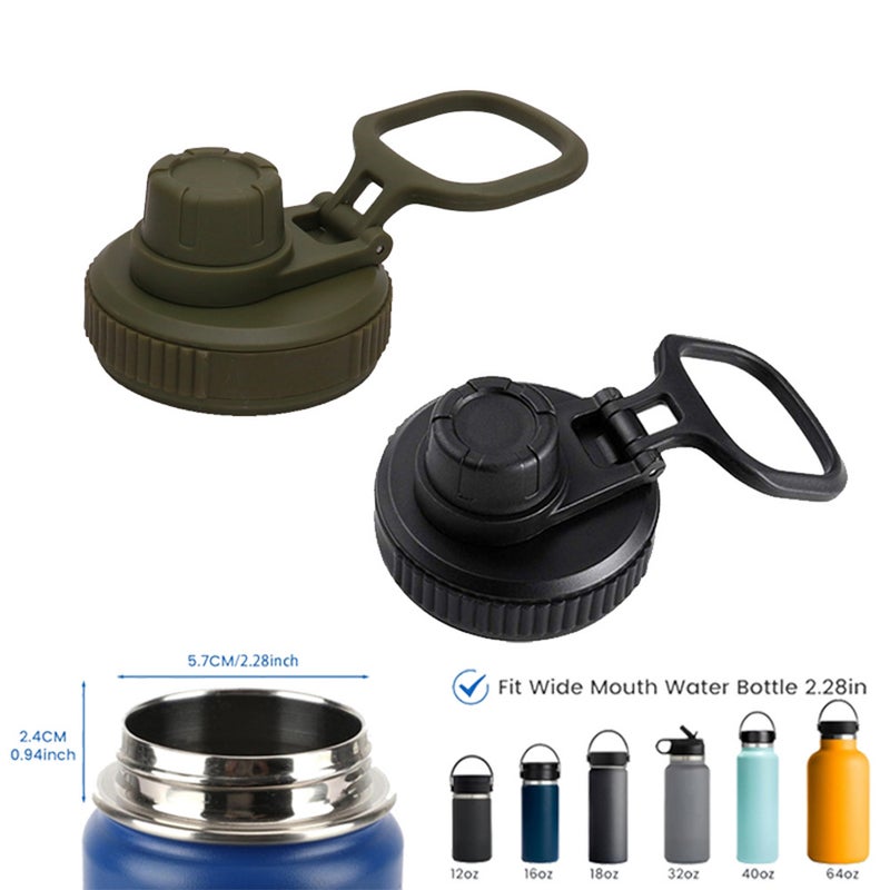 Colorful Direct Drinking Lid, Large Satchel Size Lid, Hydro Flask Space Pot Straw Lid, Sports Bottle Pp Plastic Lid - Image 1