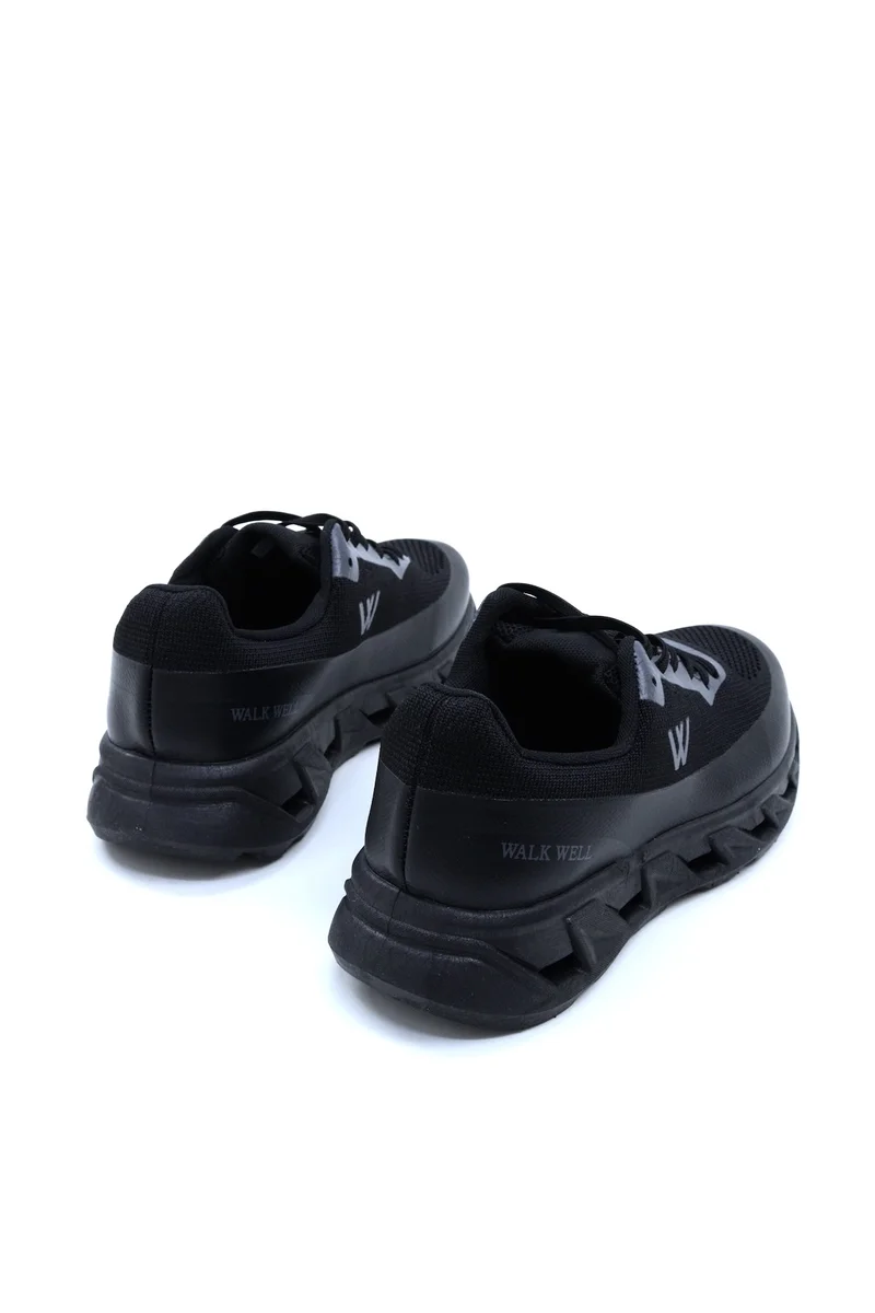 Walk Well Black WALK WELL Men’s Comfort Sneakers – Triple Black for Men | Best Price UAE