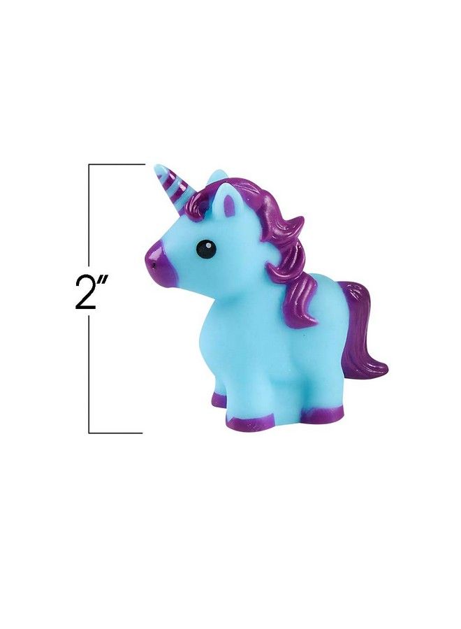 ArtCreativity Unicorn Rubber Toys For Kids Pack Of 12 Unicorn Birthday Party Favors And Supplies 2 Inch Floating Bath And Pool Water Toys For Girls Cute Goodie Bag Fillers Assorted Colors - Image 4