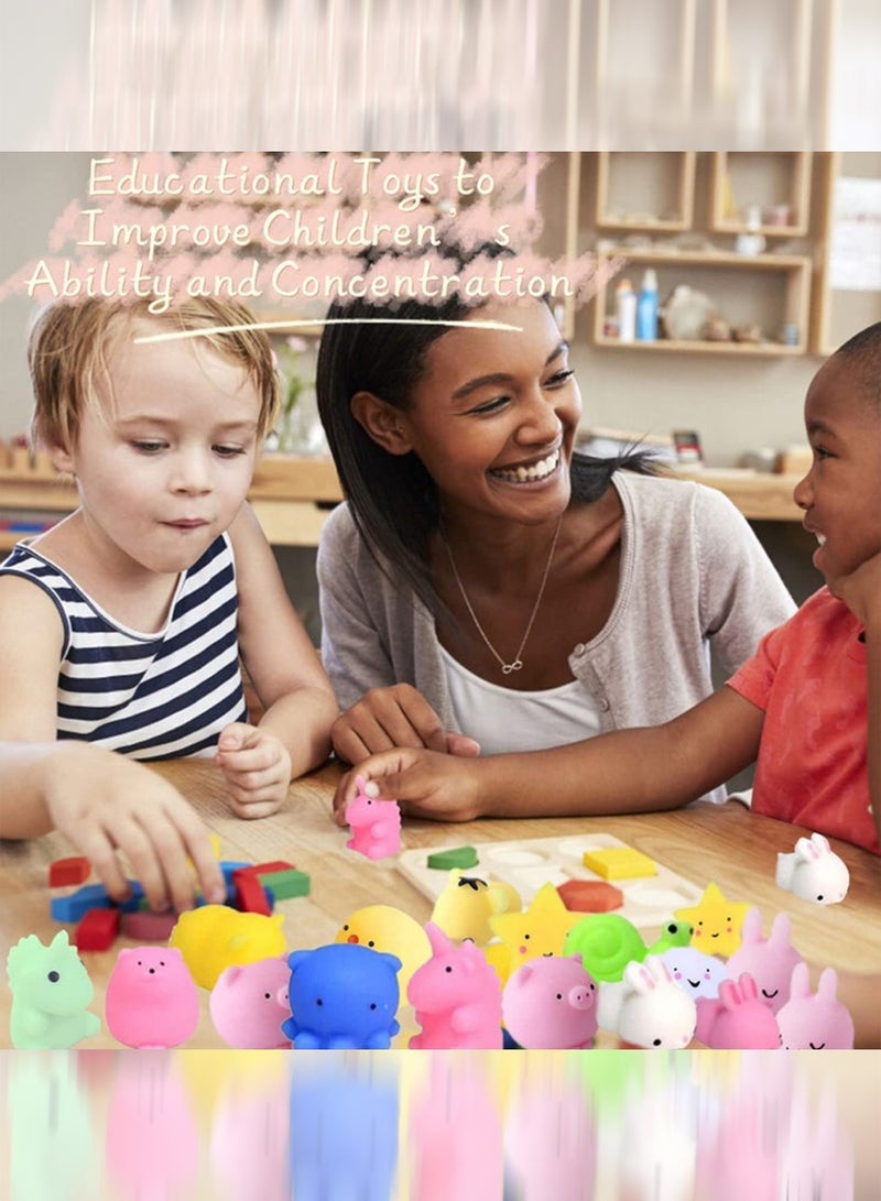 50 Pcs Squishy Toys, Kids Party Favors Mini Squishy Toy, Stress Relief Toys Squishies Bulk Toys, Classroom Prizes Birthday Party Gifts for Kids Adults - Image 3