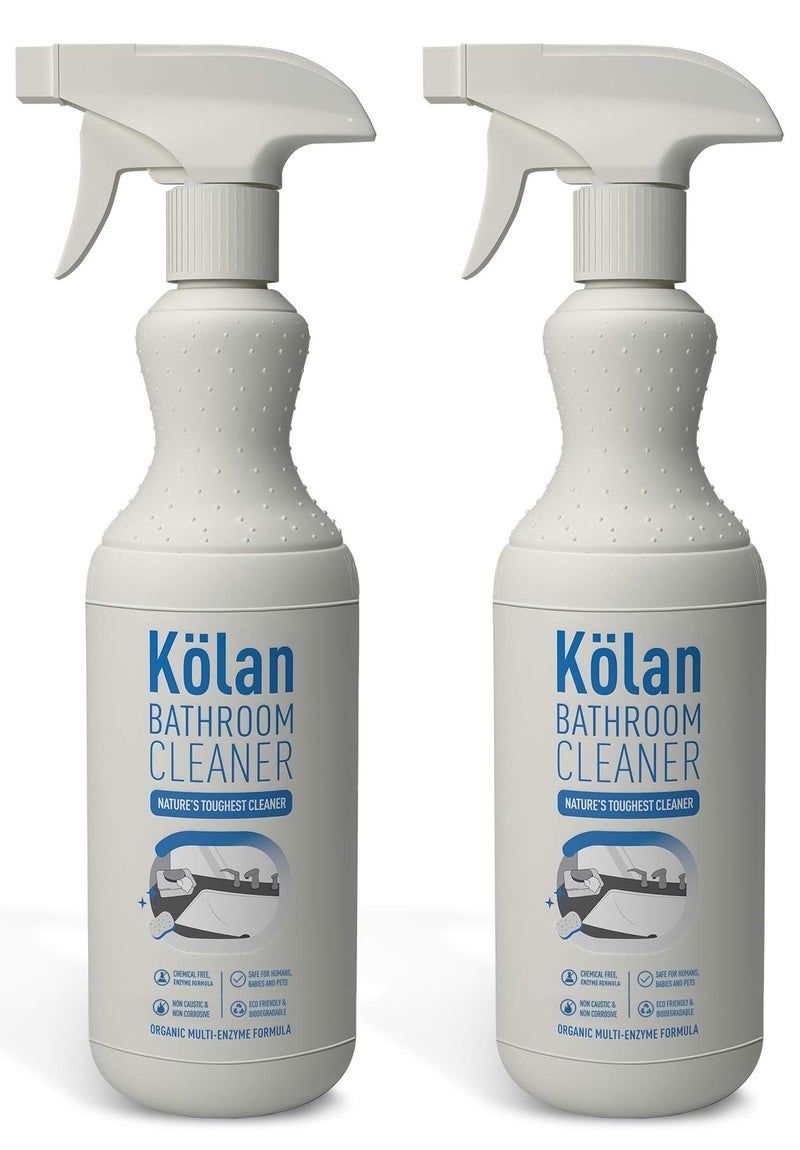 Kolan Bathroom Cleaner 700ml | Combo Pack of 2 | Organic Multi Enzyme Formula, Eco-Friendly and Biodegradable | No Bleach, Chemical Free | For Bathtubs, Shower Areas, Tiles, Floors, Sinks and Grouts - Image 1