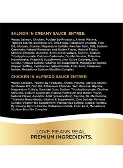 Sheba Sheba Perfect PORTIONS Bistro Wet Cat Food Trays (12 Count, 24 Servings), Chicken in Alfredo Sauce and Salmon in Creamy Sauce Entrée, Easy Peel Twin-Pack Trays  - Image 3