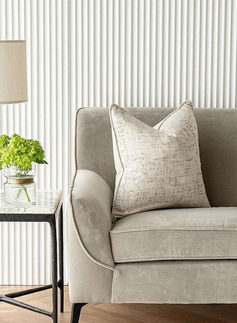 KNOT HOME Cushion Arlo Bianca (with filler) Pillow Knot Home Cover Set for Modern Sofa Contemporary Living Room Bedroom and Office Soft Washable  - Image 3