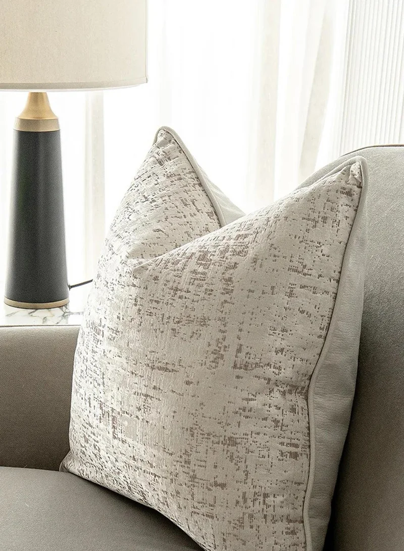 KNOT HOME Cushion Arlo Bianca (with filler) Pillow Knot Home Cover Set for Modern Sofa Contemporary Living Room Bedroom and Office Soft Washable
