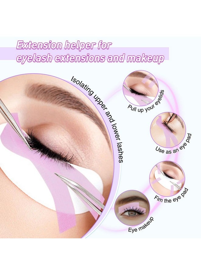 ميريتون شريط الرموش لتمديد الرموش - شريط رموش جل السيليكون شريط تمديد الرموش للبشرة الحساسة إزالة بدون ألم لوازم تمديد الرموش الدقيقة القابلة للتنفس (1 بوصة × 4 ياردة، 5 لفات أرجوانية) - Image 5