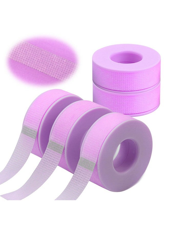 ميريتون شريط الرموش لتمديد الرموش - شريط رموش جل السيليكون شريط تمديد الرموش للبشرة الحساسة إزالة بدون ألم لوازم تمديد الرموش الدقيقة القابلة للتنفس (1 بوصة × 4 ياردة، 5 لفات أرجوانية) - Image 1