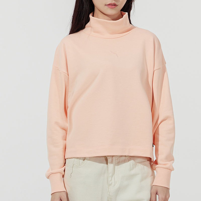 PUMA (WMNS) PUMA Her Retro Embroidered Loose High Collar Hoodie Small - Image 2
