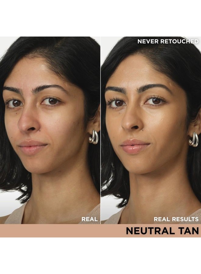 IT Cosmetics CC+ Nude Glow (Neutral Tan) - Medium Coverage Foundation with SPF 40 & Brightening Glow Serum, Lightweight Skin Tint, 2% Niacinamide + Hyaluronic Acid, Up to 24H Hydration - 1.08 fl oz - Image 2