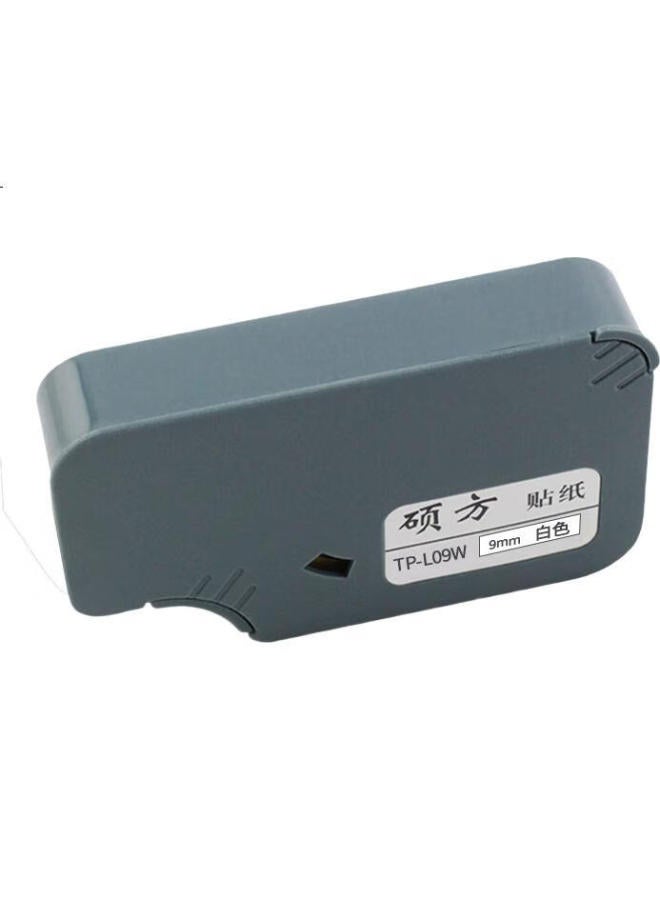 Shuofang Line Numbering Machine Sticker, 9Mm White Adhesive Tape, Tp60I Tp66I Numbering Machine, Coding Machine, Typewriter Ribbon, Sticker Tp-L09W - Image 2
