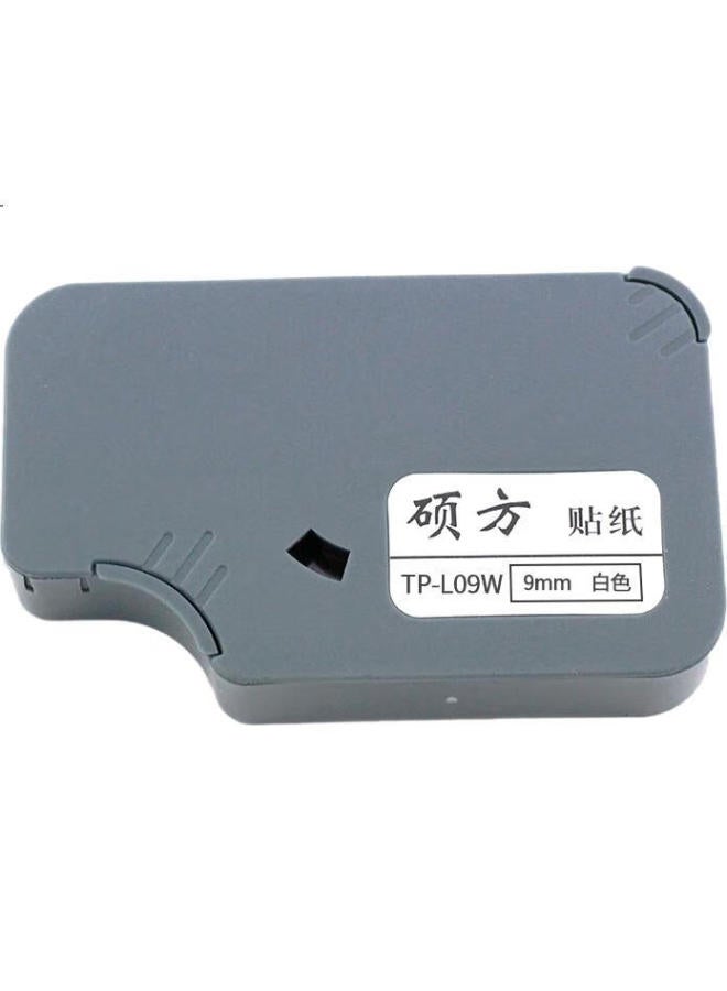 Shuofang Line Numbering Machine Sticker, 9Mm White Adhesive Tape, Tp60I Tp66I Numbering Machine, Coding Machine, Typewriter Ribbon, Sticker Tp-L09W - Image 3