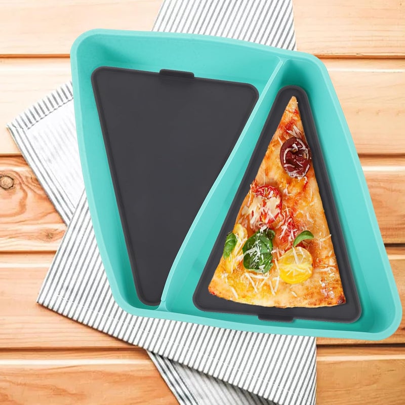 Silicone Pizza Plate Large Capacity Microwave Safe Food Storage Container for Pizza Slices Suitable for Freezer and Fridge - Image 5