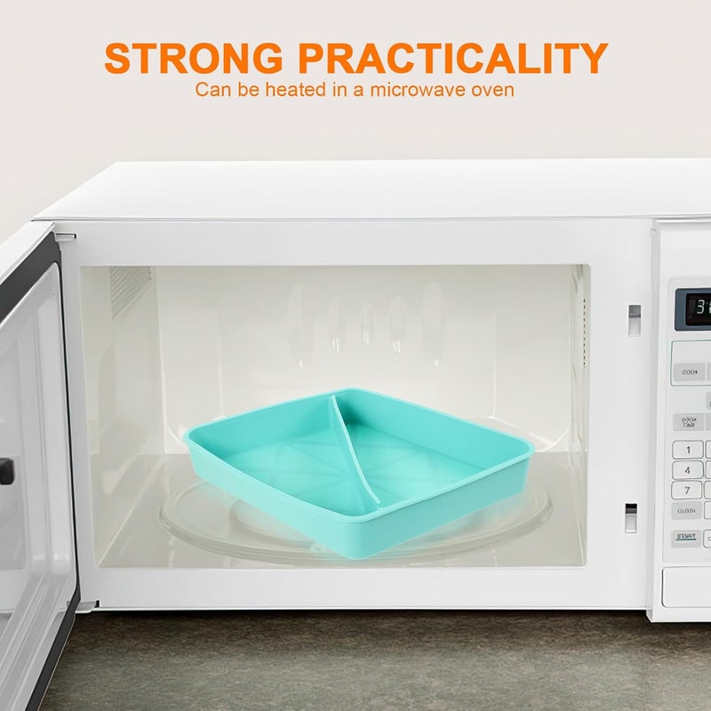 Silicone Pizza Plate Large Capacity Microwave Safe Food Storage Container for Pizza Slices Suitable for Freezer and Fridge - Image 4