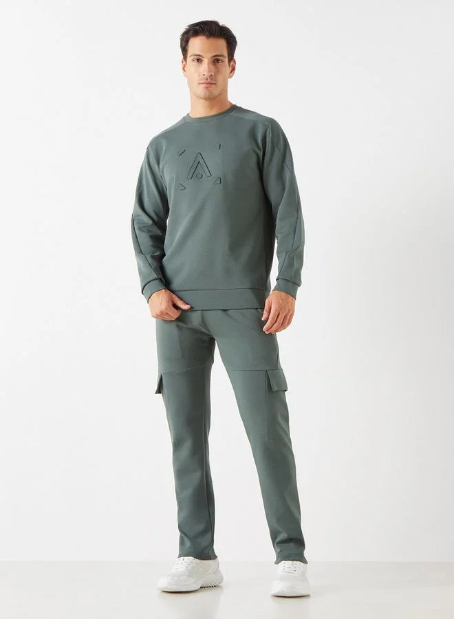 ADOT by Splash Solid Pants with Elasticated Waistband and Pockets