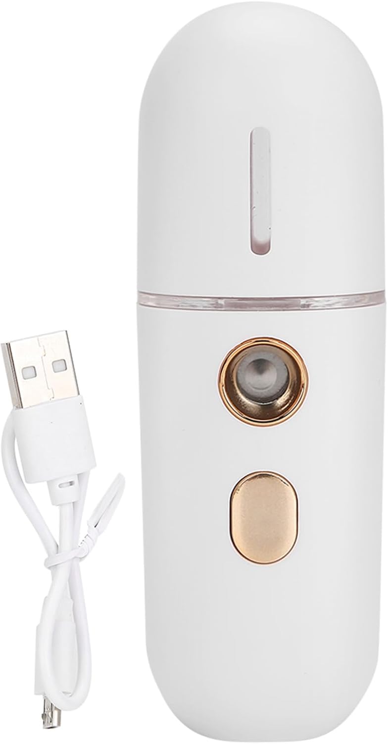 Face Mist Sprayer, USB Charging Nano Moisturizing Portable Face Humidifier, Compact Design with 20ml Water for Daily Skincare and Summer Hydration - Image 5