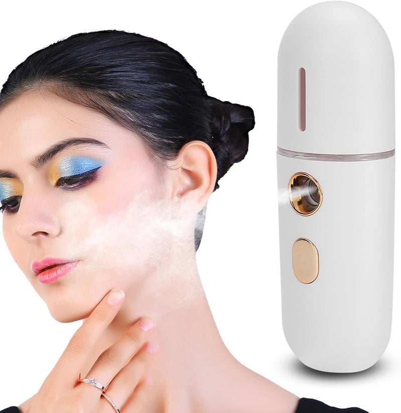 Face Mist Sprayer, USB Charging Nano Moisturizing Portable Face Humidifier, Compact Design with 20ml Water for Daily Skincare and Summer Hydration - Image 4