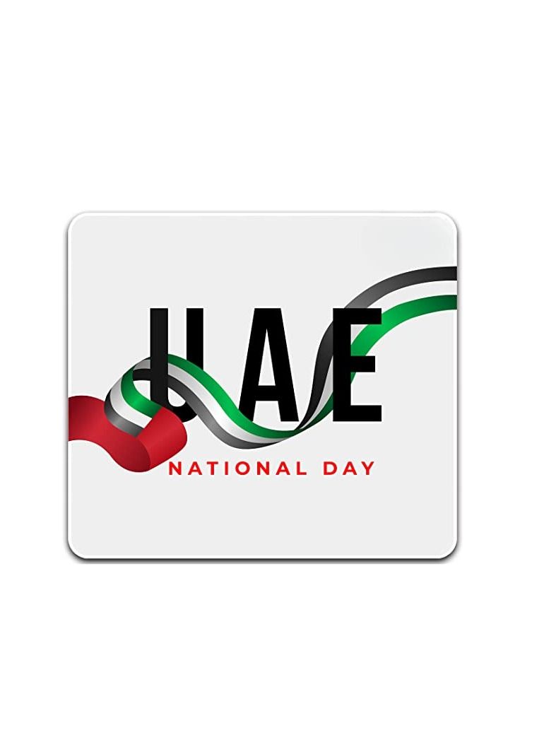 PRINTSHOP4ME Mouse pad with Printed theme design for Celebrating UAE  National Day or Flag day - Image 1